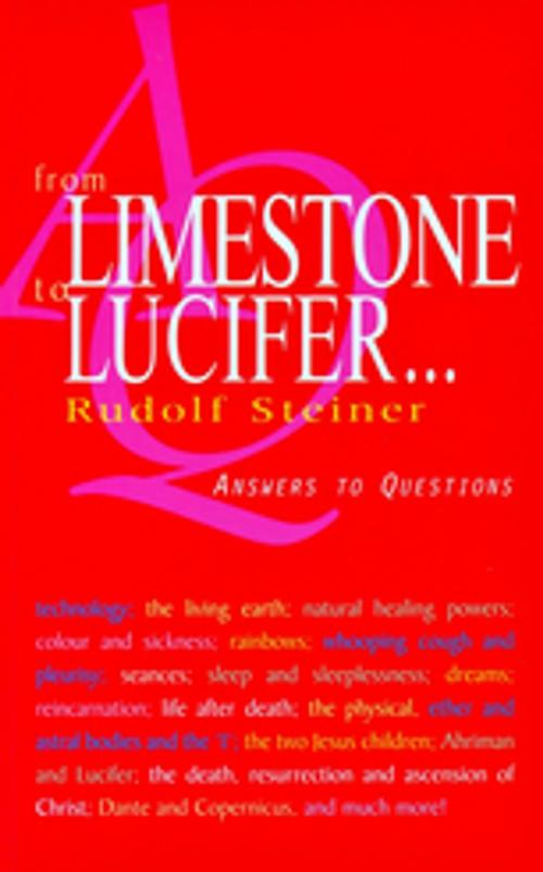 Cover of the book From Limestone to Lucifer... by Rudolf Steiner, Rudolf Steiner Press