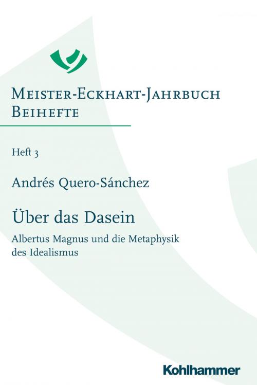 Cover of the book Über das Dasein by Andrés Quero-Sánchez, Kohlhammer Verlag