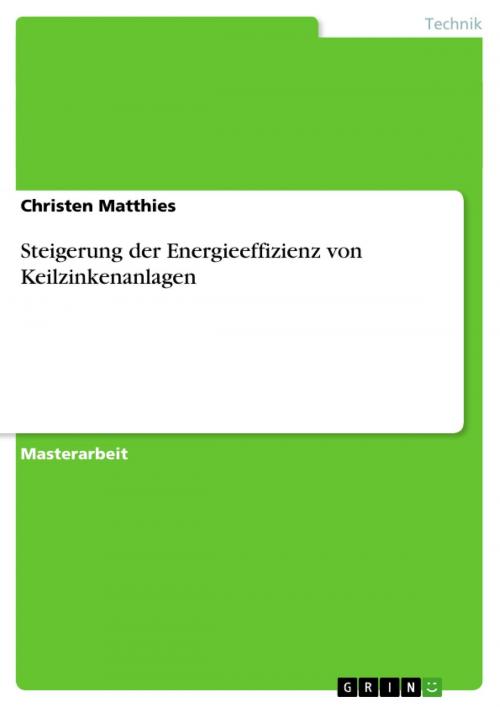 Cover of the book Steigerung der Energieeffizienz von Keilzinkenanlagen by Christen Matthies, GRIN Verlag