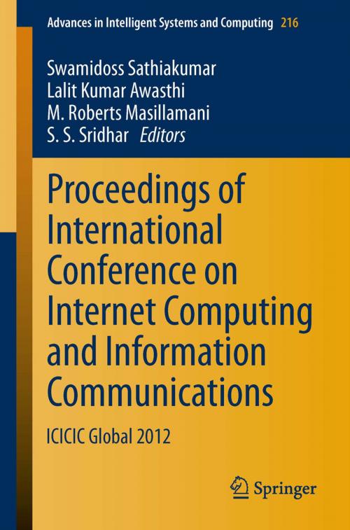 Cover of the book Proceedings of International Conference on Internet Computing and Information Communications by , Springer India