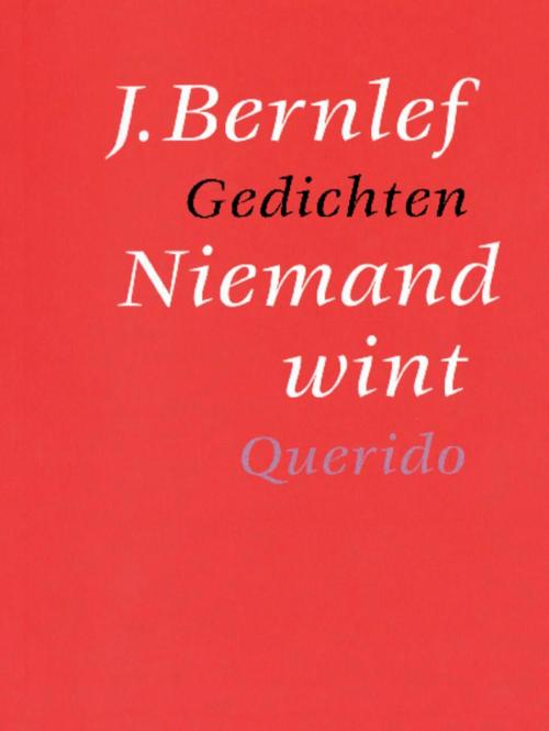 Cover of the book Niemand wint by J. Bernlef, Singel Uitgeverijen