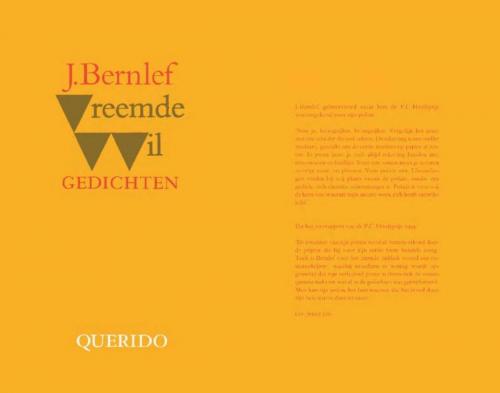 Cover of the book Vreemde wil by J. Bernlef, Singel Uitgeverijen