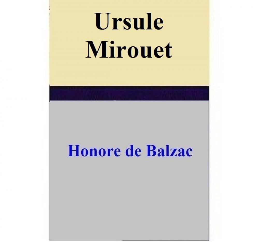 Big bigCover of Ursule Mirouet