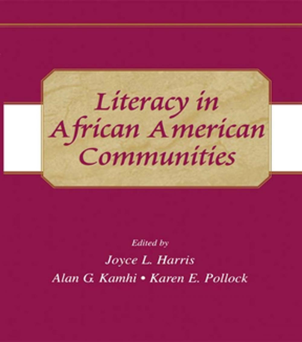 Big bigCover of Literacy in African American Communities