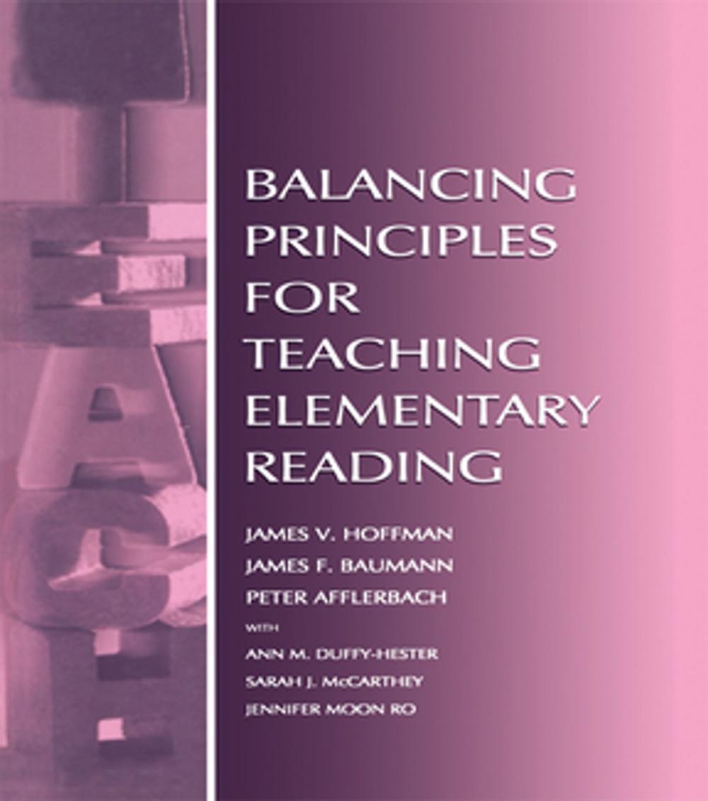 Big bigCover of Balancing Principles for Teaching Elementary Reading