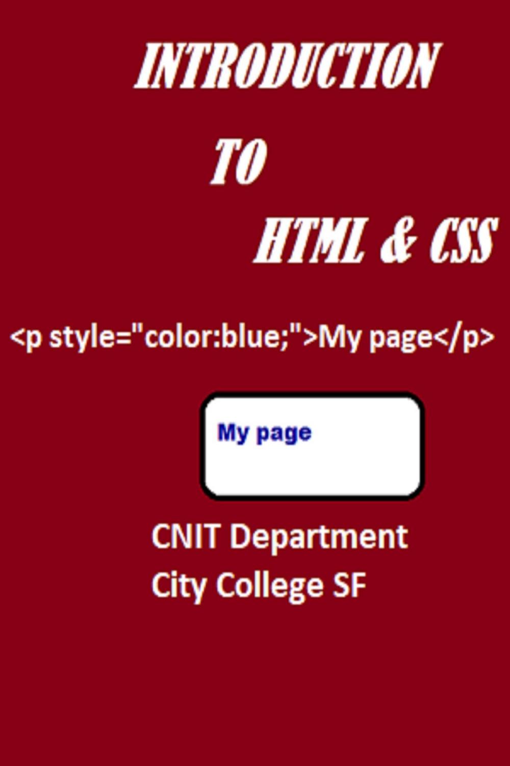 Big bigCover of Introduction to HTML & CSS