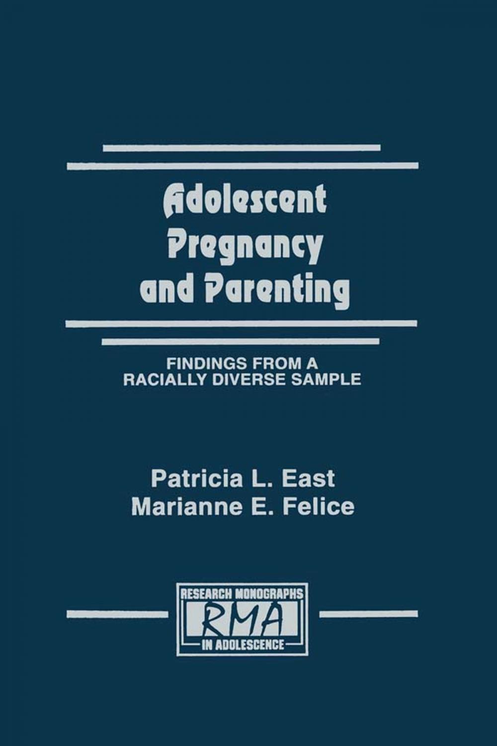 Big bigCover of Adolescent Pregnancy and Parenting