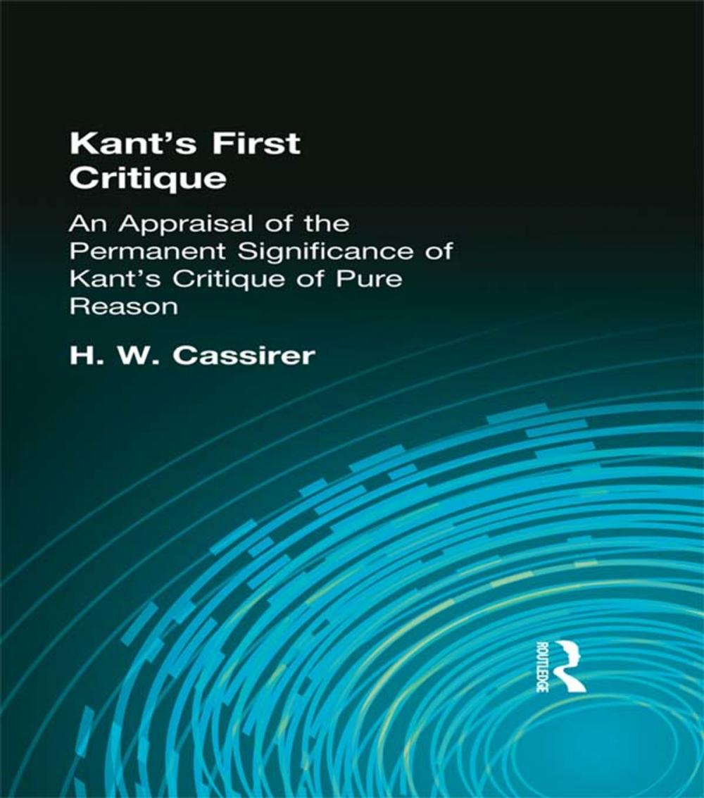 Big bigCover of Kant's First Critique