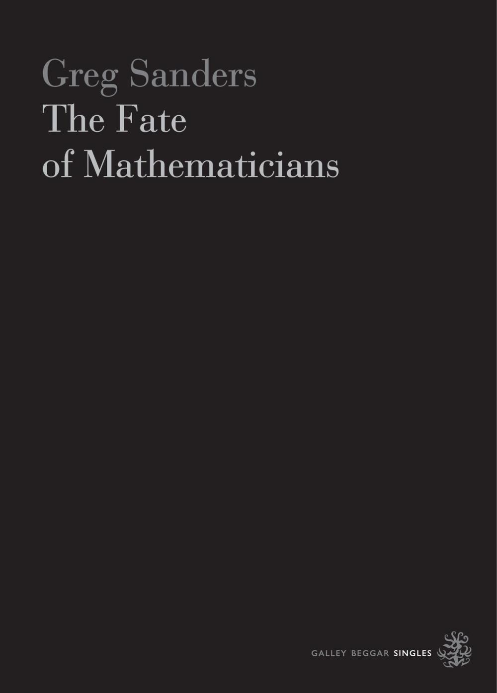 Big bigCover of The Fate Of Mathematicians
