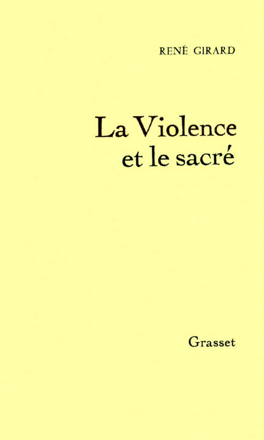 Big bigCover of La Violence et le Sacré