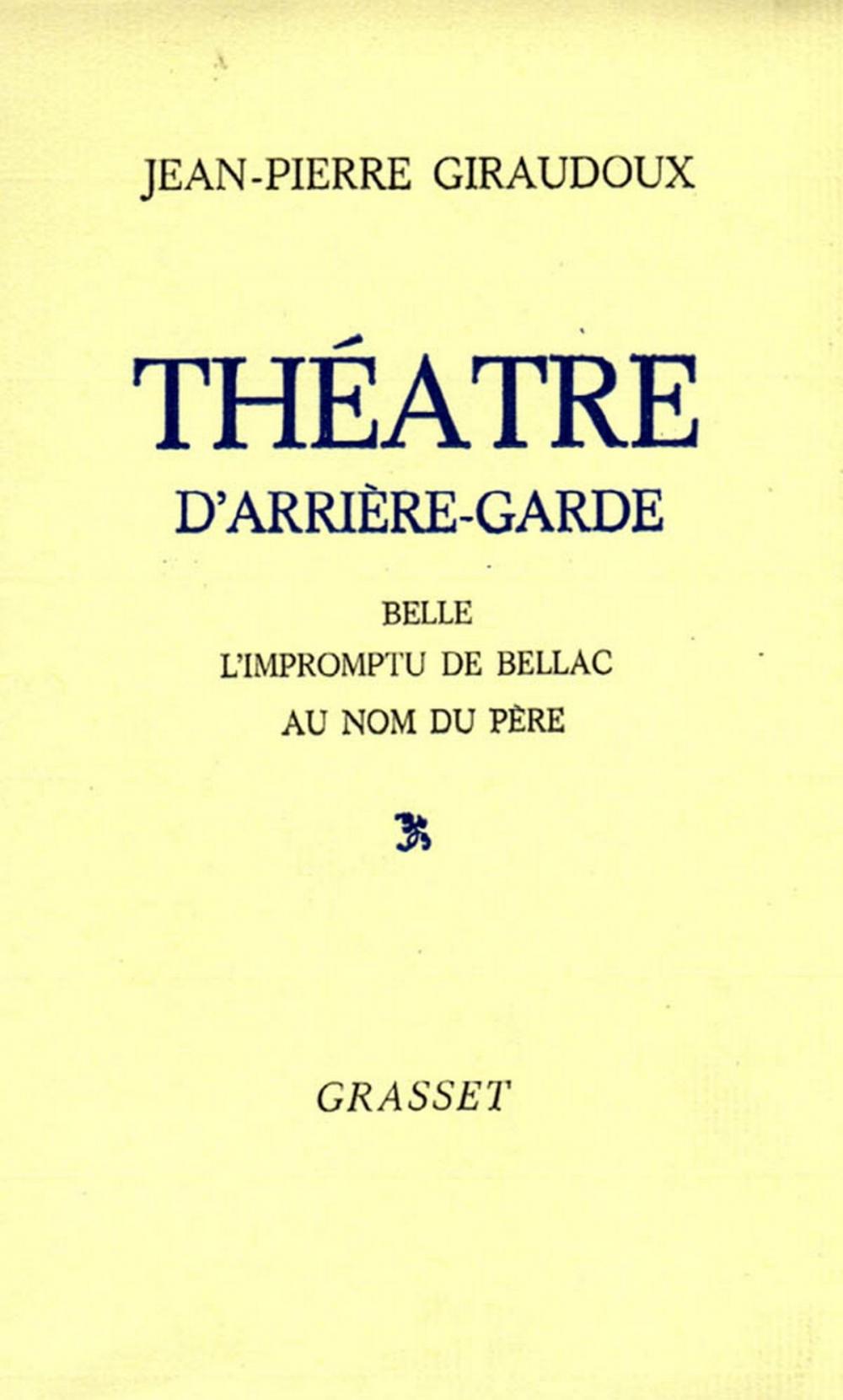 Big bigCover of Théâtre d'arrière-garde