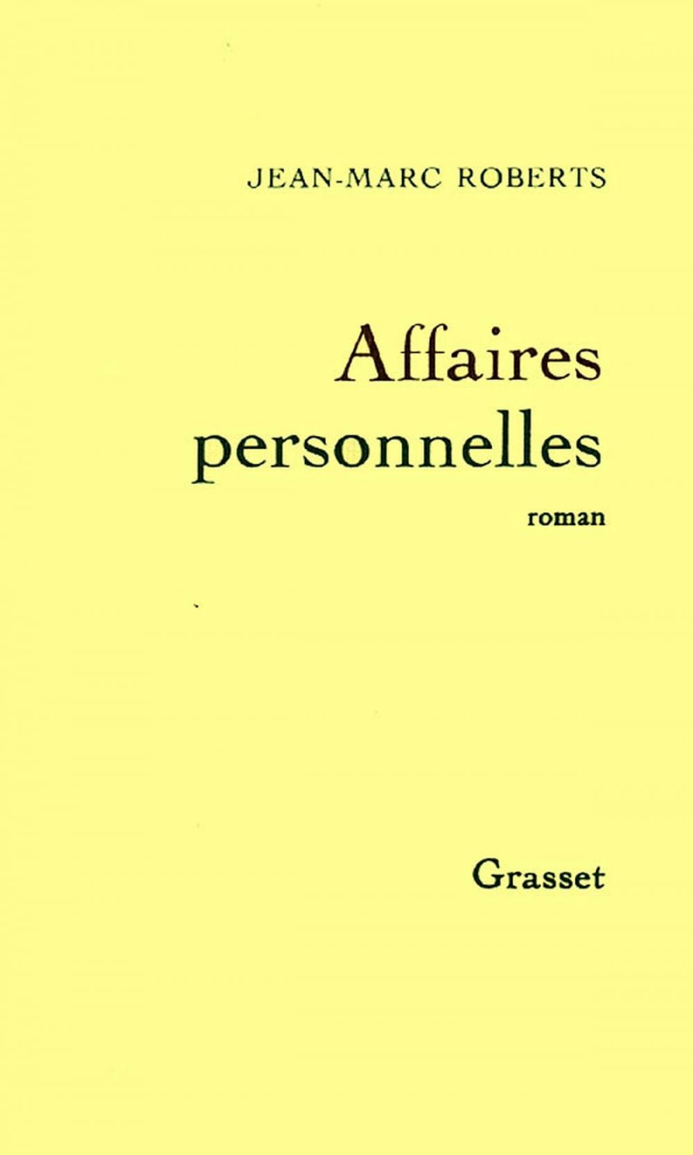 Big bigCover of Affaires personnelles