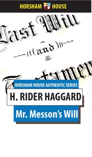 Cover of the book Mr Messon's Will by Joseph Conrad