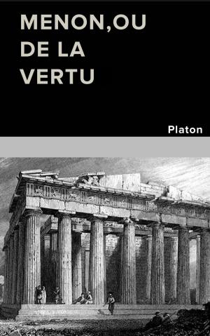 Book cover of MENON,ou DE LA VERTU