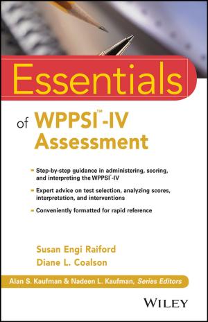Cover of the book Essentials of WPPSI-IV Assessment by Alex Duff, Tariq Panja
