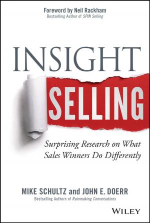 Cover of the book Insight Selling by Wiley