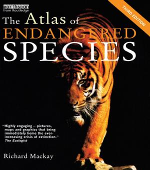 Cover of the book The Atlas of Endangered Species by Richard Gilbert, Don Stevenson, Herbert Girardet, Richard Stren