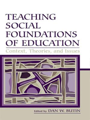 Cover of the book Teaching Social Foundations of Education by Maria José Botelho, Masha Kabakow Rudman
