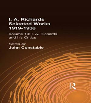 Book cover of I A Richards & His Critics V10