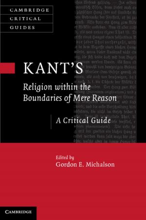 Cover of the book Kant’s Religion within the Boundaries of Mere Reason by Koichi Shimokawa