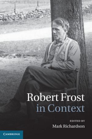 Cover of the book Robert Frost in Context by Jonas Grethlein