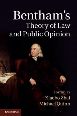 Cover of the book Bentham's Theory of Law and Public Opinion by Edward D. Berkowitz