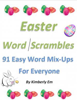 Book cover of Easter Word Scrambles: 91 Easy Word Mix-Ups For Everyone