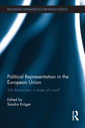 Cover of the book Political Representation in the European Union by 