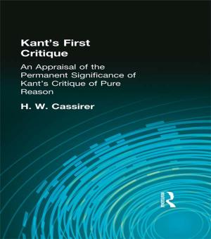 Book cover of Kant's First Critique