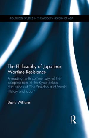 Book cover of The Philosophy of Japanese Wartime Resistance