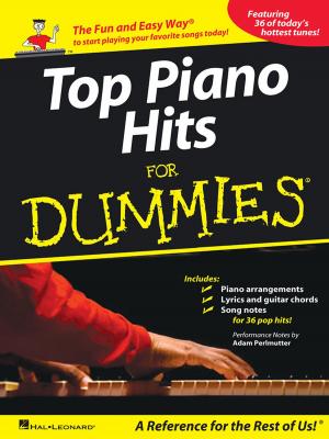 Cover of the book Top Piano Hits for Dummies Songbook by John Milton