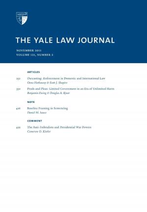 Book cover of Yale Law Journal: Volume 121, Number 2 - November 2011