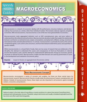 Cover of Macroeconomics (Speedy Study Guides)