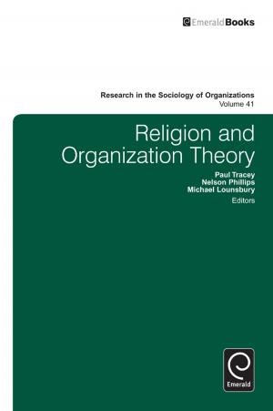 Cover of the book Religion and Organization Theory by Chandan Kumar Sadangi, Sanjay Mohapatra