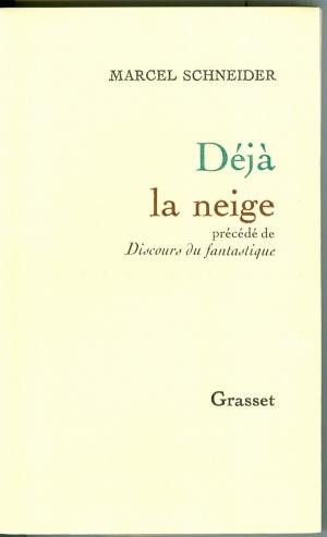 Book cover of Déjà la neige