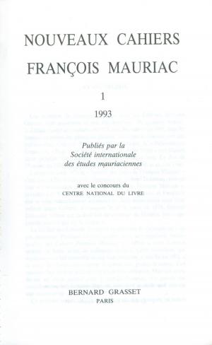 Cover of the book Nouveaux cahiers François Mauriac n°01 by Jacques Chessex