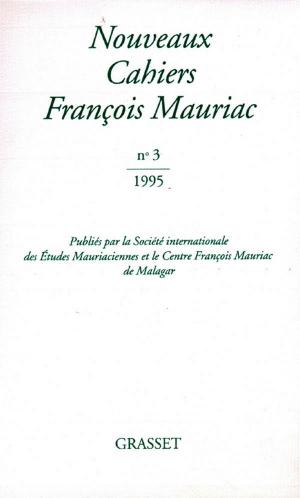Cover of the book Nouveaux cahiers François Mauriac n°03 by Jacques Chessex