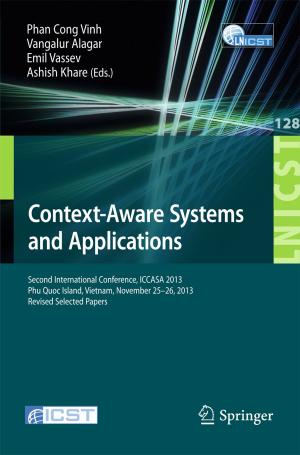 Cover of the book Context-Aware Systems and Applications by Bart Cammaerts