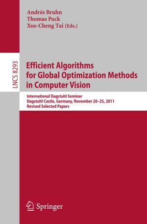 Cover of the book Efficient Algorithms for Global Optimization Methods in Computer Vision by Tao Li, Huey Hoon Hng, Freddy Boey, Tianshu Zhang, Sean Li, Ling Bing Kong