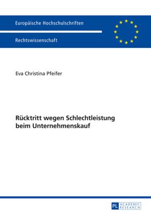 Cover of the book Ruecktritt wegen Schlechtleistung beim Unternehmenskauf by 