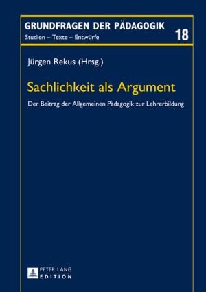 Cover of the book Sachlichkeit als Argument by Jean M. Szczypien