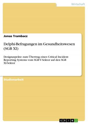 Cover of the book Delphi-Befragungen im Gesundheitswesen (SGB XI) by Alexander Krüger