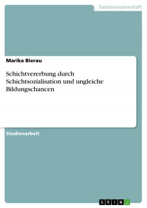 Cover of the book Schichtvererbung durch Schichtsozialisation und ungleiche Bildungschancen by Stephanie Töpert