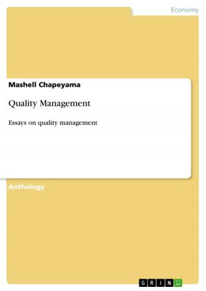 Cover of the book Quality Management by Sascha Schmuck