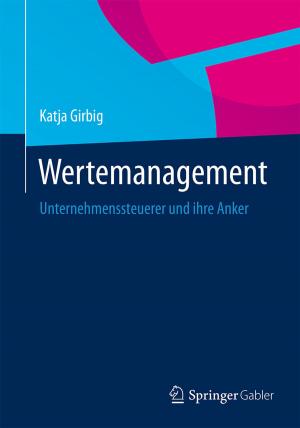 Cover of the book Wertemanagement by Boris Hubert
