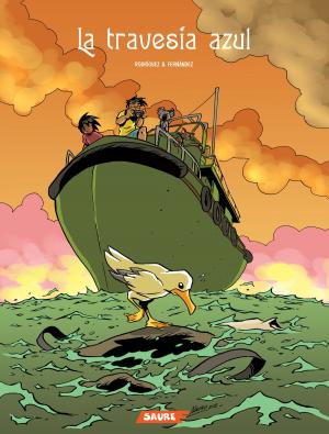 Cover of the book La travesía azul by Nacho Fernández, Txani Rodríguez