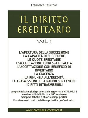 Book cover of Il diritto ereditario vol. 1- L'apertura della successione