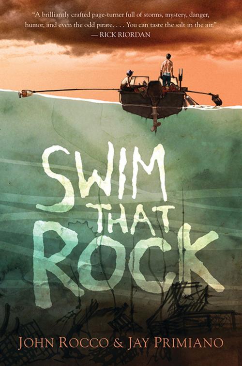 Cover of the book Swim That Rock by John Rocco, Jay Primiano, Candlewick Press