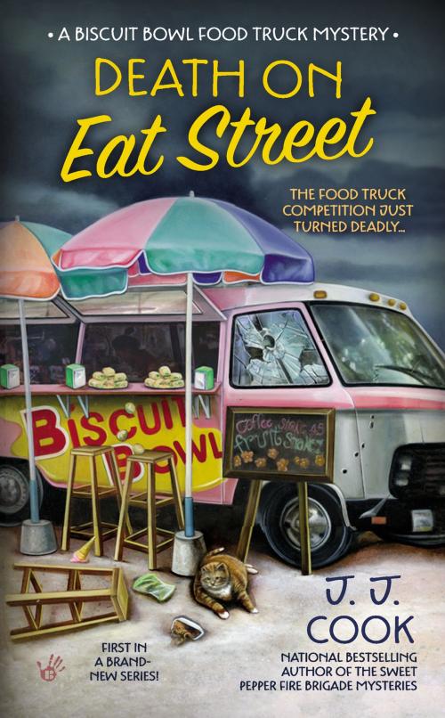 Cover of the book Death on Eat Street by J. J. Cook, Penguin Publishing Group