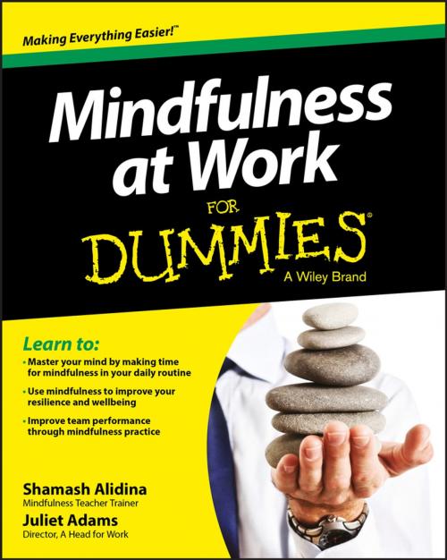 Cover of the book Mindfulness at Work For Dummies by Shamash Alidina, Juliet Adams, Wiley